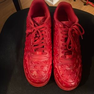Beautiful Red Designer Air Force one.
